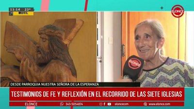 A los 76 a&ntilde;os recorri&oacute; las siete iglesias caminando y emocion&oacute; con su testimonio